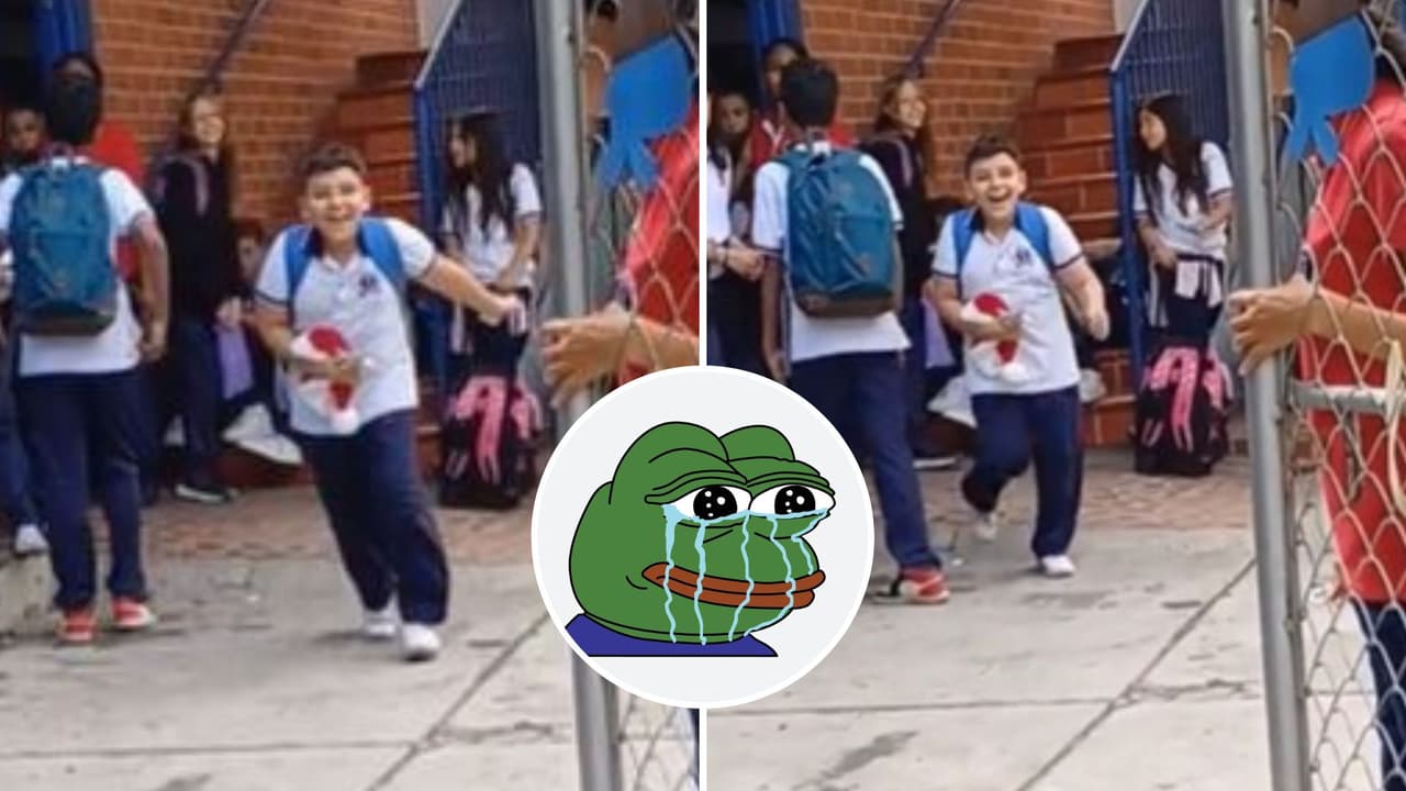 Mamá trabajadora pudo ir por primera vez por su hijo a la escuela y su reacción hizo llorar a TikTok