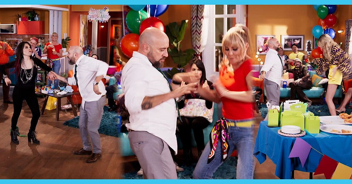 A Luis se le pasan las chelas en el cumple de su hijo y baila con todas las ‘Vecinas’