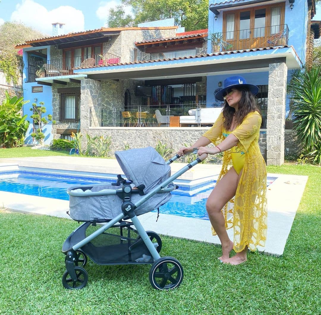 La esposa del futbolista mexicano, Óscar Jiménez, compartió que tiene en mente la meta de regresar al peso que tenía antes de su embarazo por lo que ya puso en marcha su plan de alimentación aunque, destacó, los resultados podrían verse al término de la séptima temporada de Me caigo de risa.