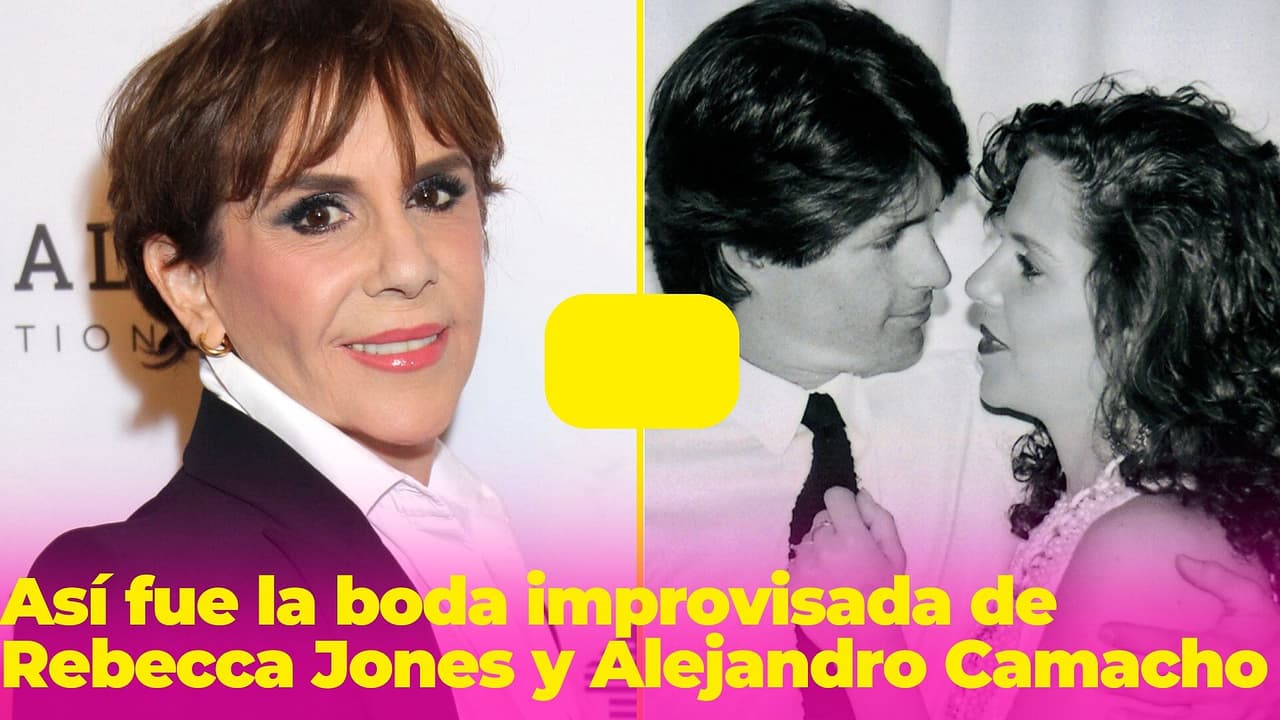 Rebecca Jones usó un vestido de novia prestado: así fue su boda improvisada con Alejandro Camacho