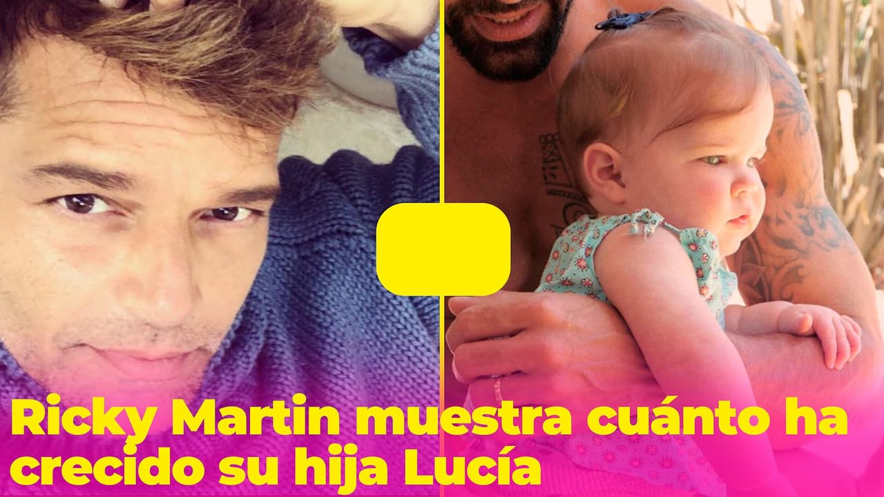 Ricky Martin presumió lo mucho que ha crecido su hija Lucía: es idéntica a él