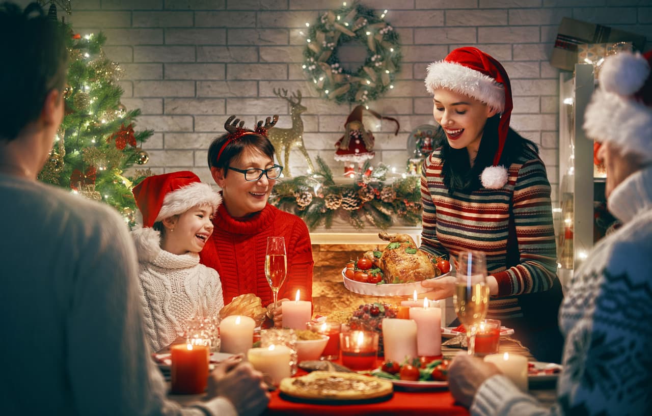 Sigue estos cinco consejos para no subir de peso esta Navidad