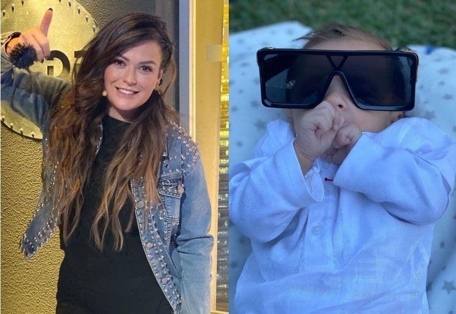 Mariana Echeverría celebra los tres primeros meses de su hijo entre globos y una mudanza