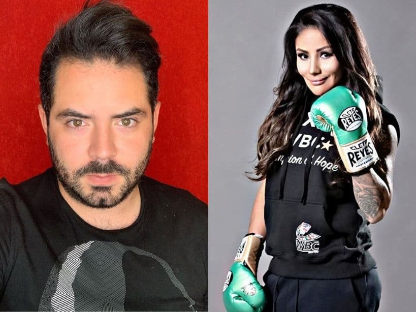 José Eduardo Derbez visita a famosa campeona de boxeo y ella bromea: “¿Quieres que te pegue?”